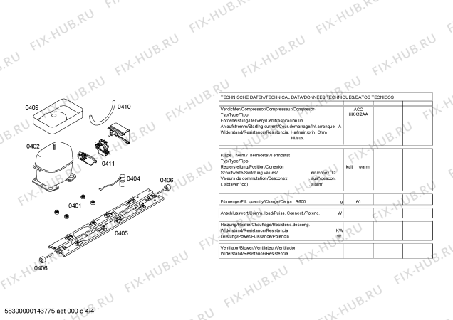 Схема №3 KD46NVW30 A++ с изображением Панель управления для холодильника Bosch 00684422