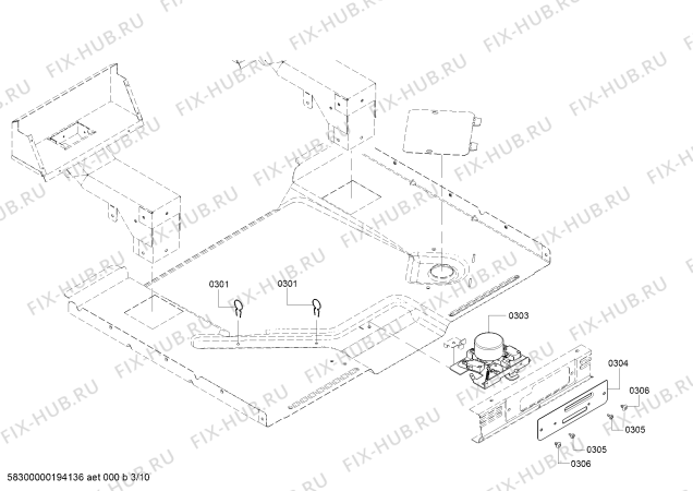 Схема №9 NGM5655UC Bosch с изображением Горелка для плиты (духовки) Bosch 00631631