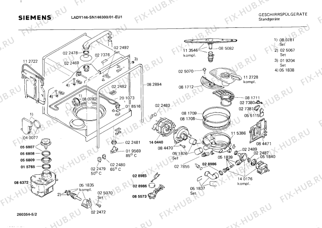 Схема №4 SN146300 с изображением Панель для электропосудомоечной машины Siemens 00117897