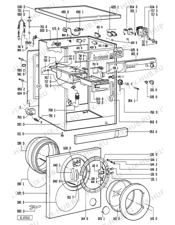 Схема №2 AWM 212 с изображением Клавиша для стиралки Whirlpool 481241028547