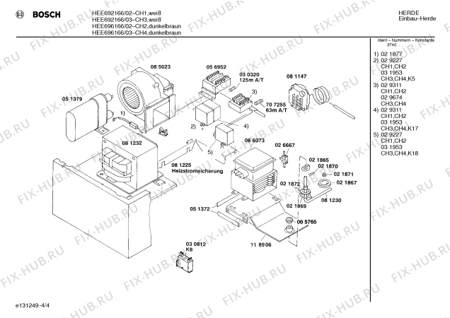 Схема №2 HEE6962CC с изображением Индикатор для плиты (духовки) Bosch 00057521