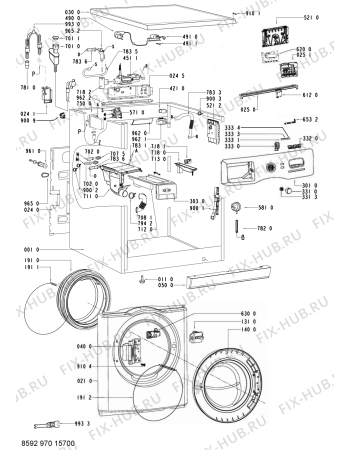 Схема №1 ASTEAM9759WP (F091503) с изображением Модуль (плата) для стиралки Indesit C00312493