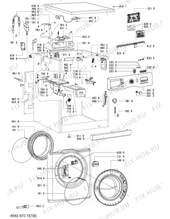 Схема №1 ASTEAM9759WP (F091503) с изображением Наставление для стиралки Indesit C00367348