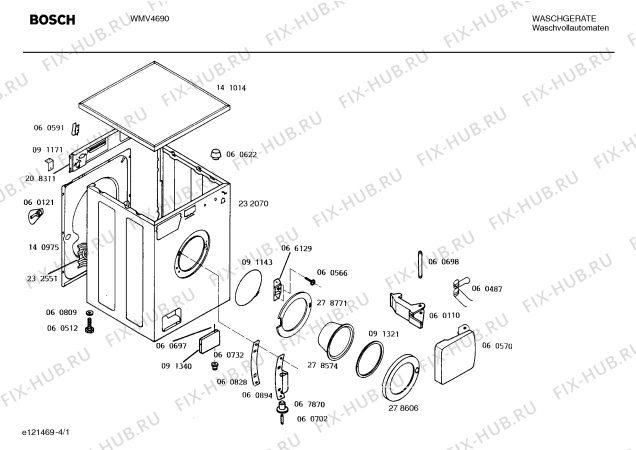 Схема №3 V1003NIROS с изображением Кнопка для стиралки Bosch 00060514