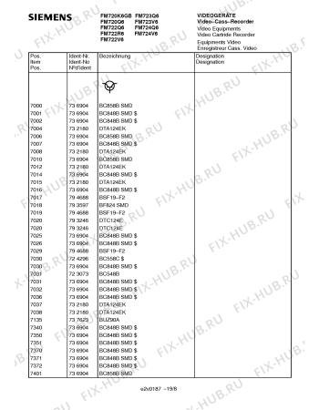 Взрыв-схема телевизора Siemens FM720Q6 - Схема узла 09