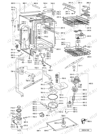 Схема №1 ADG 6556/1 IX с изображением Панель для посудомоечной машины Whirlpool 481245372808