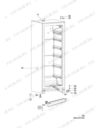 Взрыв-схема холодильника Dometic TFW800 - Схема узла C10 Cabinet