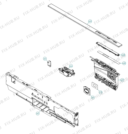 Взрыв-схема посудомоечной машины Asko D5638 XL US   -Titan (401510, DW90.2) - Схема узла 06