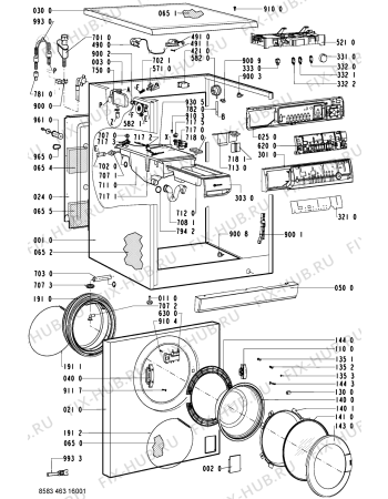 Схема №2 WA 87880-CH с изображением Декоративная панель для стиральной машины Whirlpool 481245212657