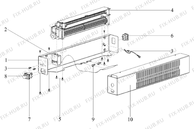 Схема №1 EEDP1470AX с изображением Холдер для микроволновой печи Aeg 4055190815