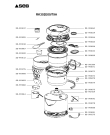 Схема №1 RK302E01/89A с изображением Корпусная деталь для мультиварки (пароварки) Seb SS-993276
