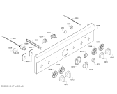 Схема №7 PRL304EH с изображением Боковая часть корпуса для плиты (духовки) Bosch 00479903