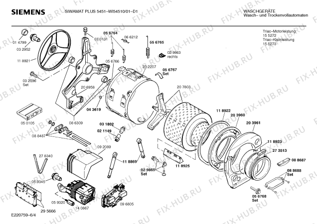 Схема №6 WI54510 SIWAMAT PLUS 5451 с изображением Панель управления для стиралки Siemens 00283078