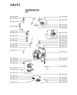 Схема №5 EA900055/700 с изображением Элемент корпуса для электрокофеварки Krups MS-0A10459