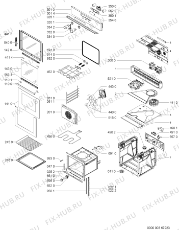 Схема №1 BSZH 5900/IN с изображением Панель для электропечи Whirlpool 481245249919