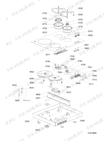 Схема №1 AKM 476 NE с изображением Затычка для электропечи Whirlpool 481244039442