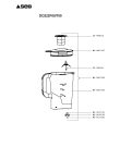 Схема №2 DO2081A7/700 с изображением Колёсико для электрокомбайна Moulinex MS-0697069