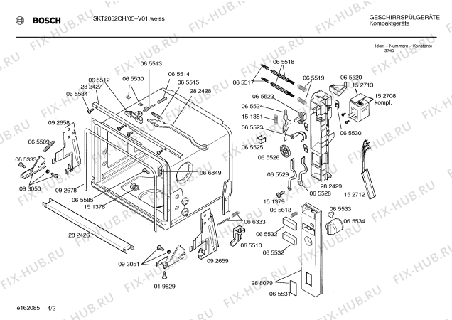 Схема №3 SKTHPA1GB с изображением Винт для посудомоечной машины Siemens 00065584
