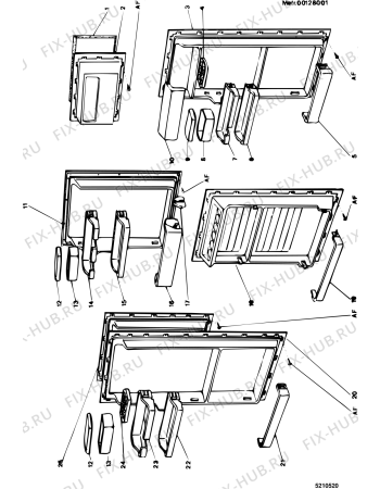 Схема №9 SKMU1650 (F000517) с изображением Поддонник для холодильной камеры Indesit C00017976