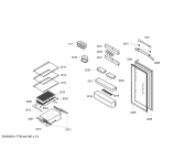 Схема №2 K5744X6GB с изображением Дверь для холодильной камеры Bosch 00216224