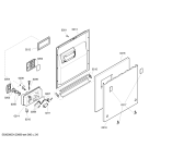 Схема №5 SGI46E25EU с изображением Передняя панель для посудомойки Bosch 00665304
