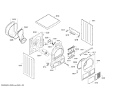 Схема №4 WT46W5C0NL с изображением Корпус для сушильной машины Bosch 00674480