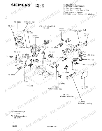 Схема №12 FM617K4 с изображением Сервисная инструкция для видеотехники Siemens 00535287