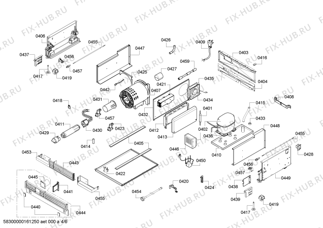 Схема №5 T24IF800SP с изображением Шарнир крышки для холодильной камеры Bosch 00623713