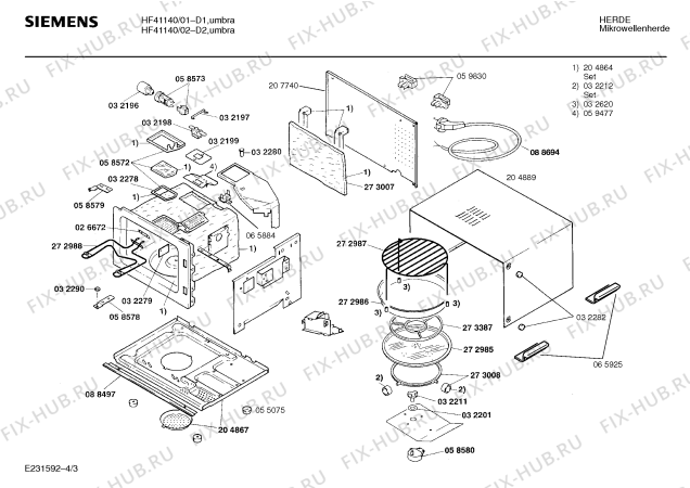 Схема №2 HF41140 с изображением Изоляция для микроволновки Siemens 00065925