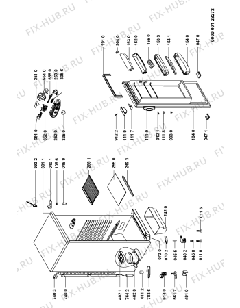 Схема №1 ART 551/H с изображением Поверхность для холодильной камеры Whirlpool 481245088178