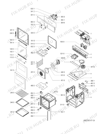 Схема №1 AKZ122/IX/01 с изображением Микромодуль для плиты (духовки) Whirlpool 481221458361