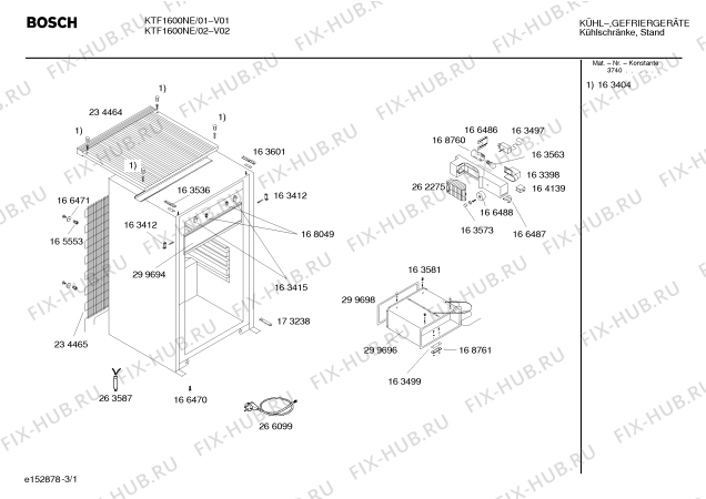 Схема №3 GSD1200NE с изображением Траверса для холодильника Bosch 00299681
