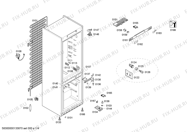 Схема №3 KG34NA90 с изображением Дверь для холодильника Siemens 00245956