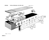 Схема №1 HO6504 с изображением Боковая часть корпуса для плиты (духовки) Siemens 00045021