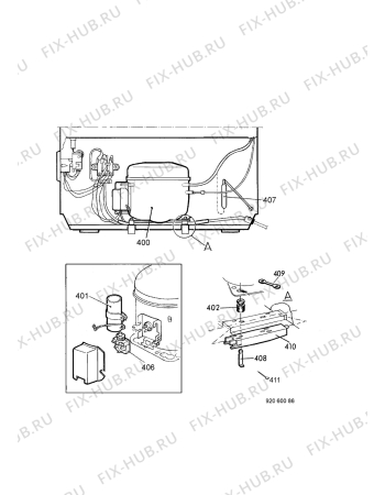 Взрыв-схема холодильника Dometic FCW200 - Схема узла Cooling system 017