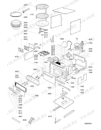 Схема №1 AMW 530 BL с изображением Дисплей для микроволновой печи Whirlpool 481290208036