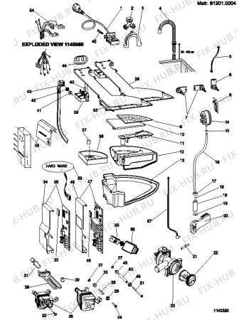 Схема №2 AVL95AG (F037915) с изображением Наставление для стиралки Indesit C00143674