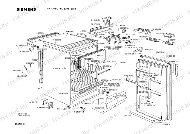 Схема №1 0701184131 KS188TR с изображением Рамка для холодильной камеры Siemens 00112596
