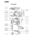 Схема №1 OV100300/5C с изображением Кнопка (ручка регулировки) для электропечи Seb SS-187322