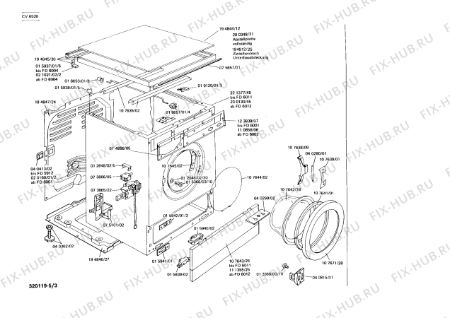 Схема №5 WV930030 с изображением Клавиатура для стиралки Bosch 00073854