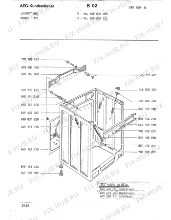 Взрыв-схема стиральной машины Aeg LAV560 - Схема узла Section3