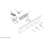 Схема №4 B15M42N2 с изображением Панель управления для электропечи Bosch 00671494