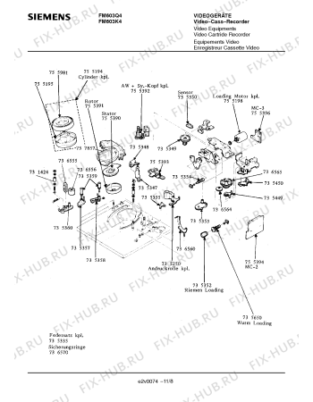 Схема №6 FM603Q4 с изображением Инструкция по эксплуатации для видеотехники Siemens 00530523