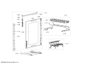 Схема №10 SM67M350CH с изображением Внутренняя дверь для электропосудомоечной машины Siemens 00478331