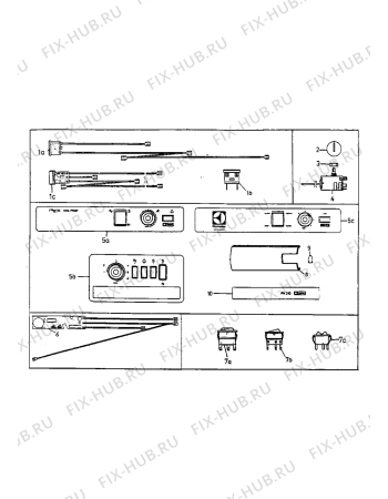 Взрыв-схема холодильника Electrolux TC1083 - Схема узла Electrical equipment