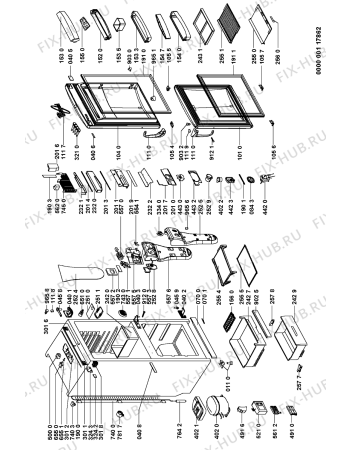 Схема №1 ARZ 8960/H с изображением Вноска для холодильной камеры Whirlpool 481246078959