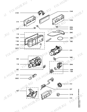 Взрыв-схема посудомоечной машины Juno Electrolux JSI98601E - Схема узла Electrical equipment 268