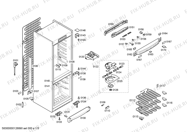 Схема №2 KGP39331 с изображением Дверь для холодильника Bosch 00245727