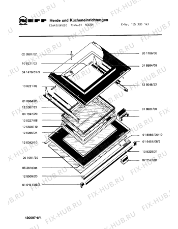 Взрыв-схема плиты (духовки) Neff 195303143 1344.81NOCSM - Схема узла 04