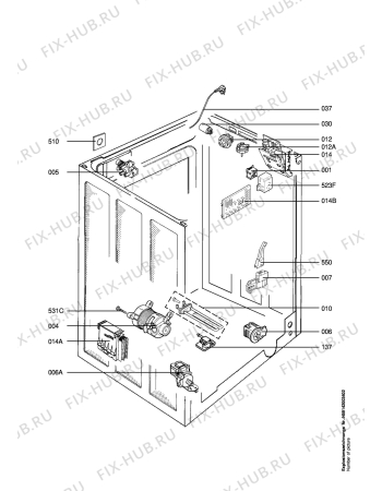 Взрыв-схема стиральной машины Aeg Electrolux LAV76880 - Схема узла Electrical equipment 268